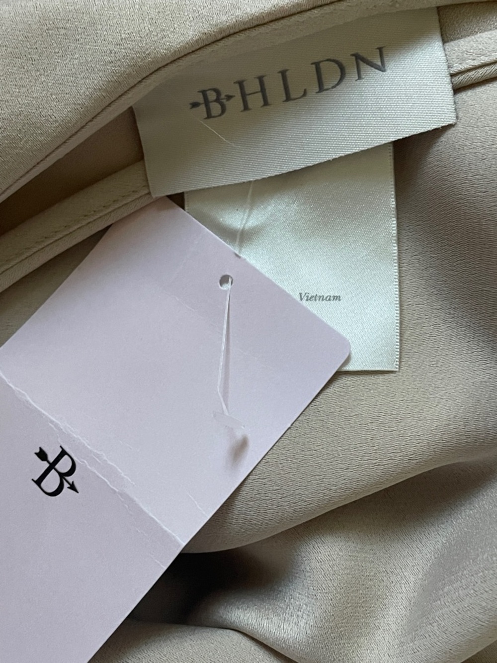 BHLDN One-Shoulder Cream Midi Dress - Picture 4 of 5